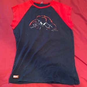 Vintage Y2k the amazing Spider-Man universal studios baby tee